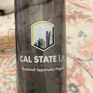 CALSTATELA EOP water bottle and clear bottle